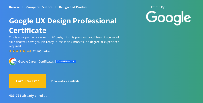 Google UX Design coursera